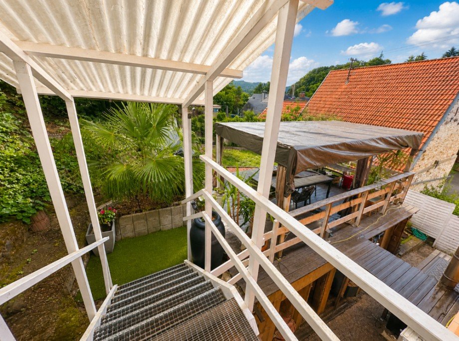 Zugang zum Garten OG Einfamilienhaus Sinsheim / Waldangelloch