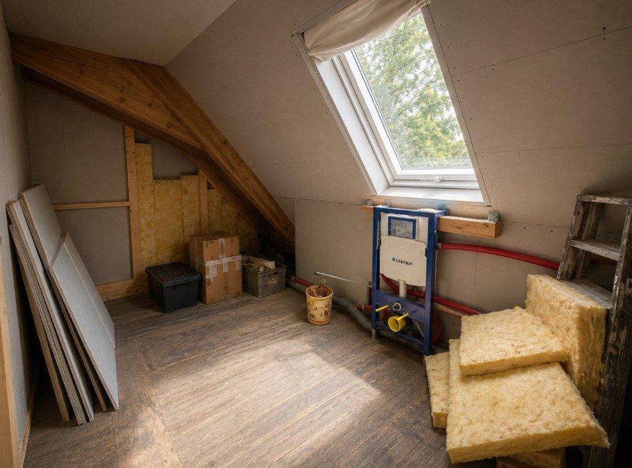 vorbereitetes Bad DG Einfamilienhaus Sinsheim / Waldangelloch