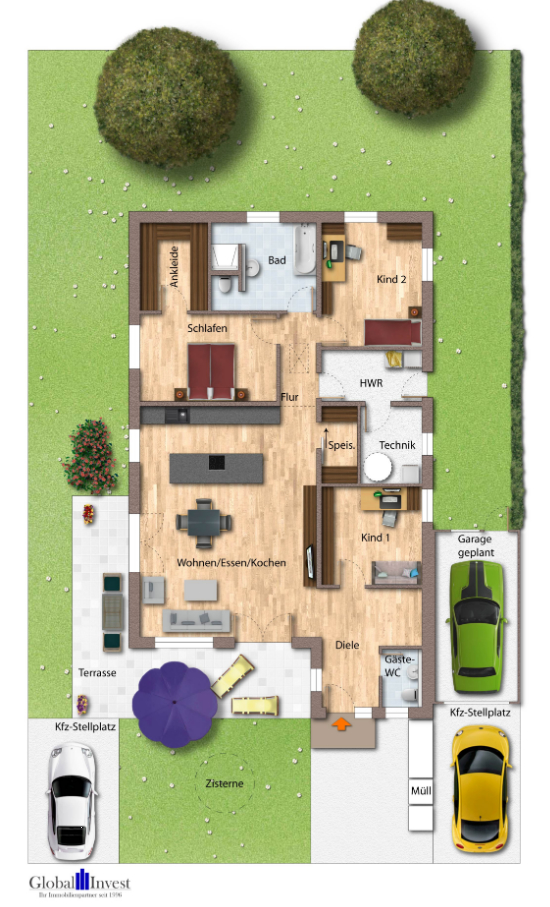 Grundriss Einfamilienhaus Eschelbronn