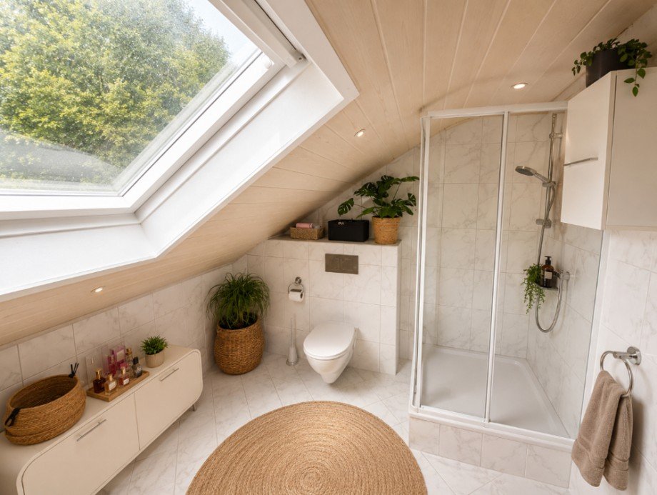 Badezimmer DG Einfamilienhaus Aglasterhausen / Michelbach