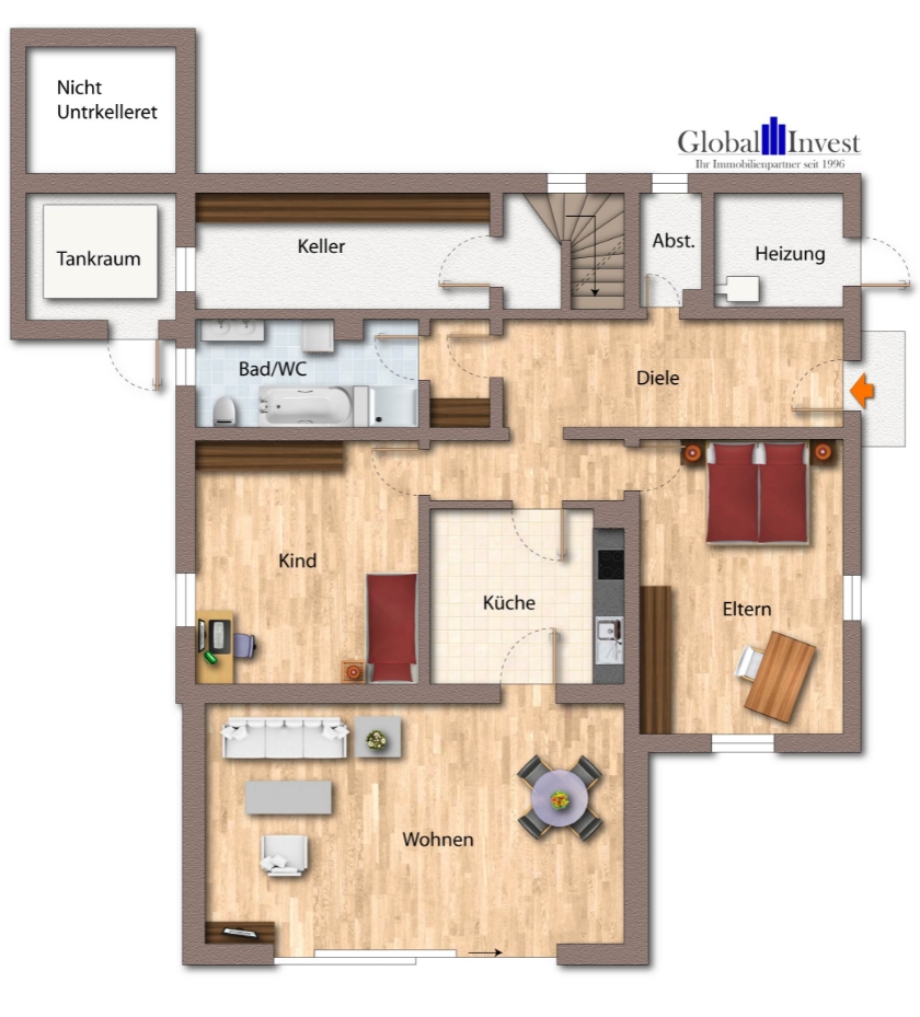 Grundriss UG Einfamilienhaus Billigheim