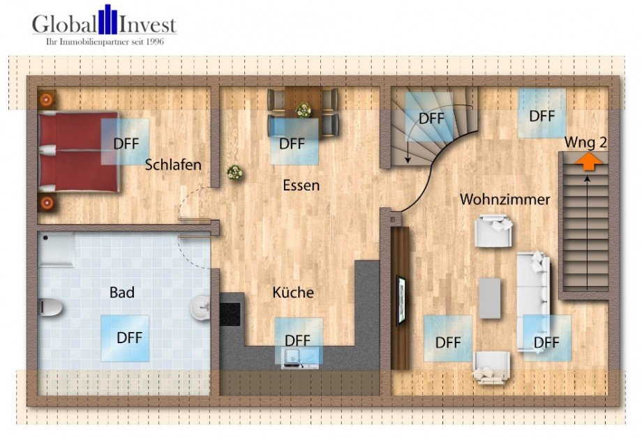 Grundriss Wng 2 Einfamilienhaus Sinsheim / D�hren
