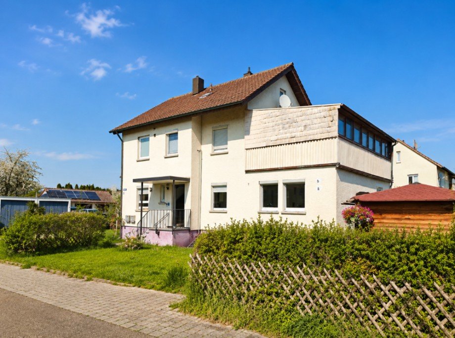 Ansicht Eingangsseite Erdgeschosswohnung Offenau