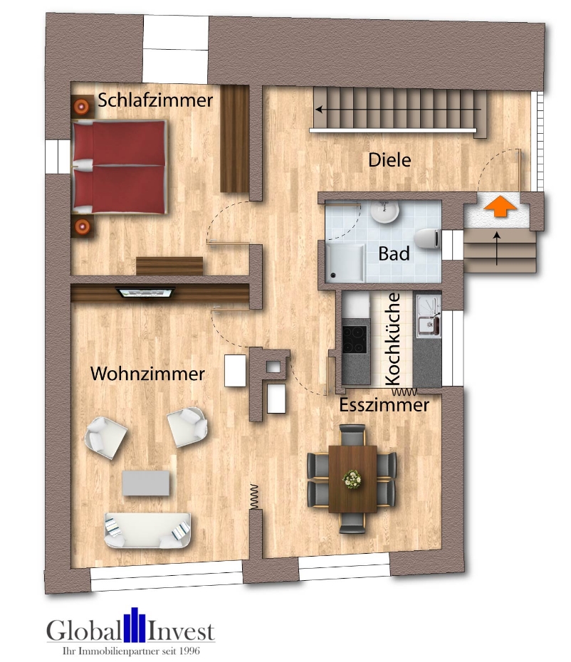 Grundriss neu Haus EG Einfamilienhaus Wiesloch
