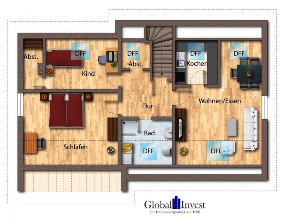 Grundriss Rohrbach.png Dachgeschosswohnung Sinsheim