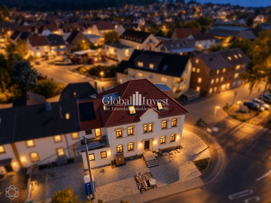 N�chtlicher Blick �ber die renovierte Altstadt Kopie Etagenwohnung Sinsheim / Hoffenheim