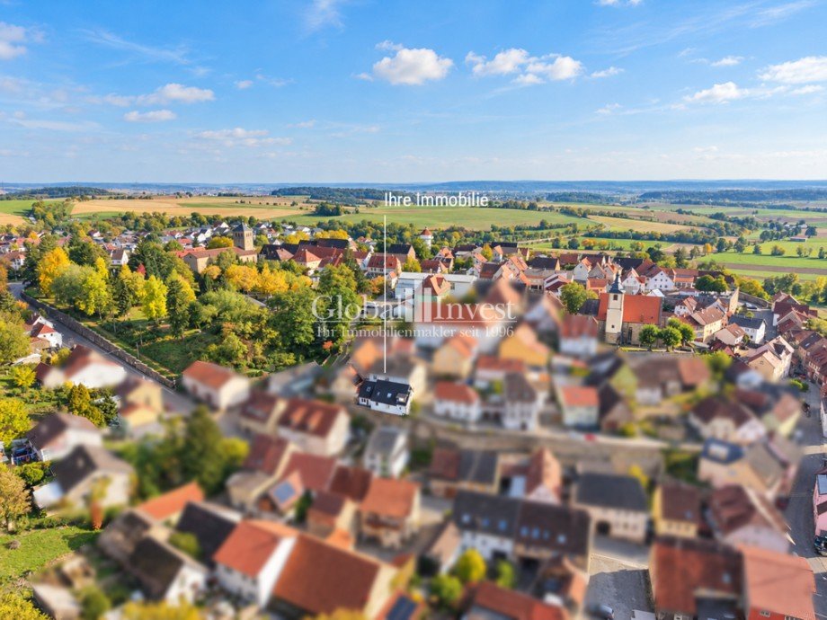 Luftaufnahme Einfamilienhaus Sinsheim / Hilsbach
