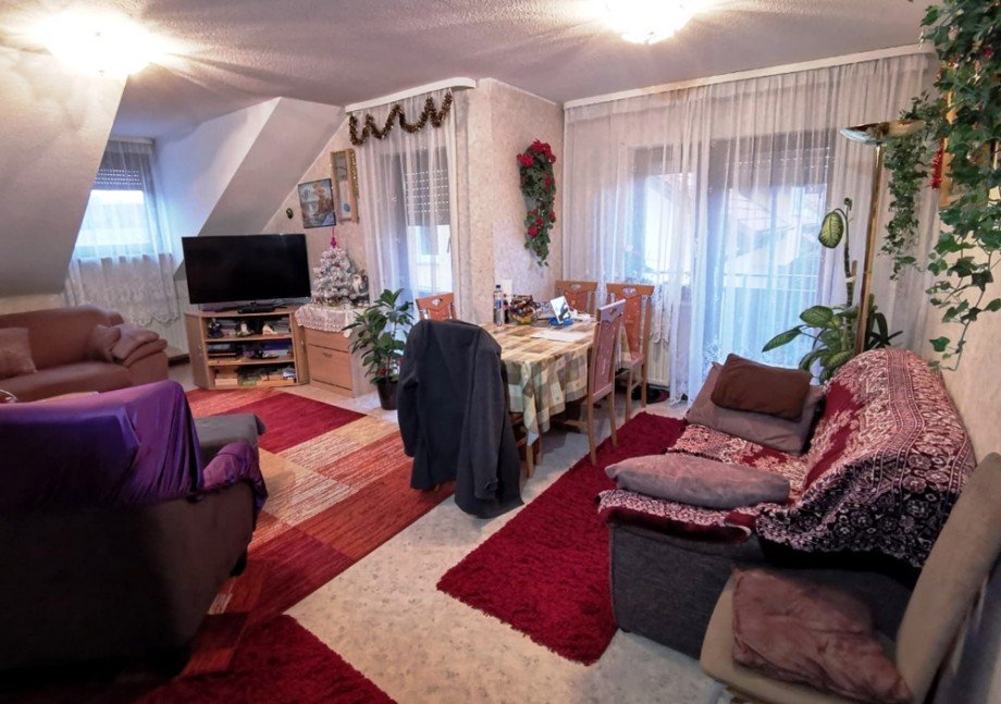 Wohnzimmer Dachgeschosswohnung M�ckm�hl