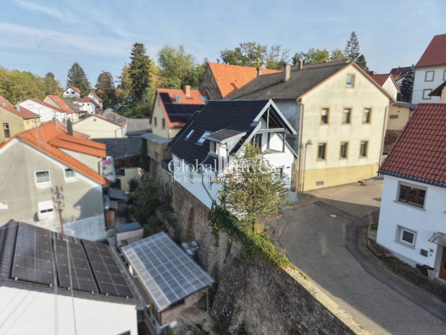 Luftaufnahme Einfamilienhaus Sinsheim / Hilsbach