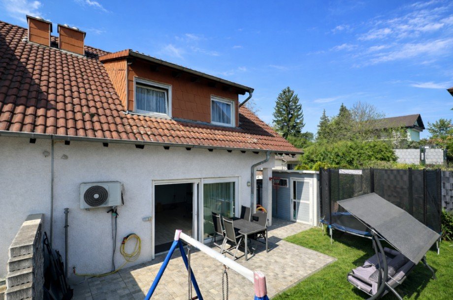 R�ckansicht Doppelhaush�lfte Sinsheim / D�hren